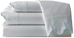 Belle Epoque Scalloped Embroidered Queen Sheet Set - Light Blue at Nordstrom Rack