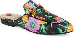 X Ken Scott Princetown Floral Print Loafer Mule