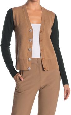 GANNI Cashmere Knit Button Cardigan at Nordstrom Rack