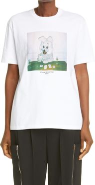 Bunny Print Organic Cotton Graphic Tee