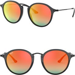 Ray-Ban Phantos Icons 49mm Round Sunglasses at Nordstrom Rack