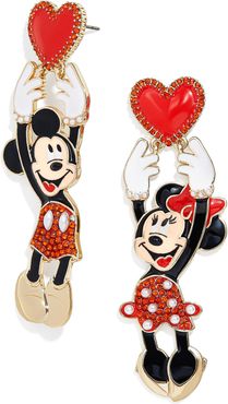 Disney Mickey & Minnie Valentine'S Day Drop Earrings