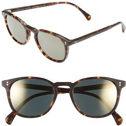 'Finley' 51mm Polarized Sunglasses - Brown/ Tortoise/ Gold Polar