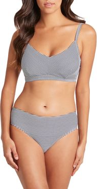 Stripe Underwire Bikini Top