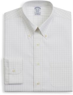 Big & Tall Brooks Brothers Regent Regular Fit Windowpane Dress Shirt