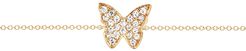 Diamond Butterfly Pendant Bracelet (Online Trunk Show)