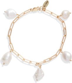 Lisa Freshwater Pearl Charm Bracelet