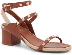 Rockstud Strappy Espadrille Sandal