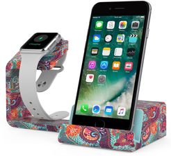 POSH TECH Dual 2-in-1 Charging Stand for Apple Watch and Smartphones - Paisley at Nordstrom Rack