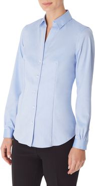 Solid Button-Up Cotton Shirt