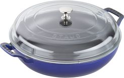 3.5 Quart Enameled Cast Iron Braiser With Glass Lid