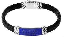 Effy Sterling Silver Lapis Lazuli Leather Bracelet at Nordstrom Rack