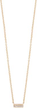 Bony Levy 18K Rose Gold Petite Diamond Bar Pendant Necklace - 0.04 ctw at Nordstrom Rack