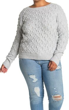Sweet Romeo Popcorn Pullover Sweater at Nordstrom Rack