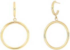 Bony Levy 14K Yellow Gold Polished Circle Dangle Earrings at Nordstrom Rack