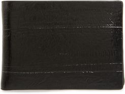 Rfid Leather Slimfold Wallet - Black