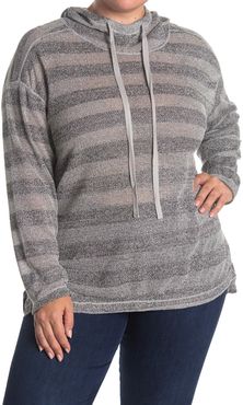 Max Studio Textured Funnel Neck Pullover Hoodie at Nordstrom Rack