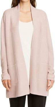 Eileen Fisher Rib Silk & Cashmere Cardigan at Nordstrom Rack