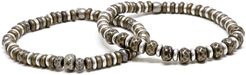 Mr. Ettika Metal Bead Bracelet Set
