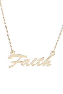 Candela 10K Yellow Gold 'Faith' Pendant Necklace at Nordstrom Rack