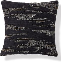 Onyx Beaded Accent Pillow