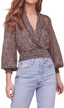 So Exotic Faux Wrap Top