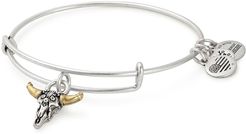 Alex and Ani Spirited Skull Charm Expandable Wire Bracelet at Nordstrom Rack