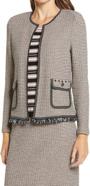 Tweed Knit Jacket