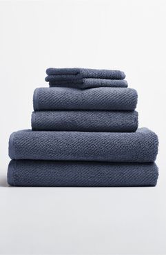 Air Weight 6-Piece Organic Cotton Bath Towel, Hand Towel & Washcloth Set