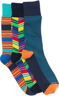 Unsimply Stitched Printed Crew Socks - Pack of 3 at Nordstrom Rack