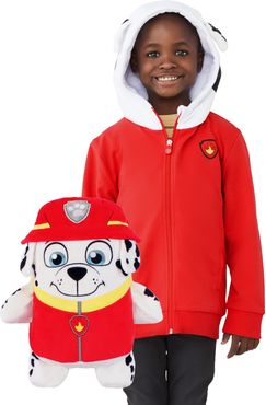 Girl's Cubcoats Marshall 2-In-1 Stuffed Animal Hoodie, Size 8