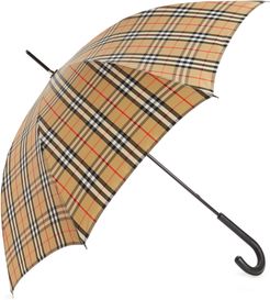 Walking Check Umbrella - Beige