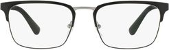 55M Rectangle Optical Glasses - Matte Black