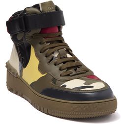 Valentino Camo Leather High Top Sneaker at Nordstrom Rack