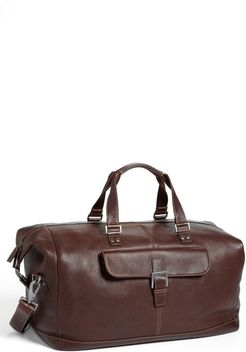 Tyler Leather Cargo Duffle Bag - Brown