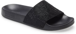 Gilmore Crystal Embellished Slide Sandal