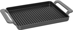French Home Chasseur French 10" Rectangular Enameled Cast Iron Grill - Caviar Gray at Nordstrom Rack