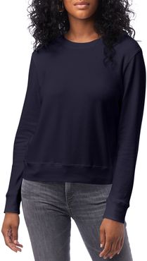 Cotton Blend Interlock Sweatshirt