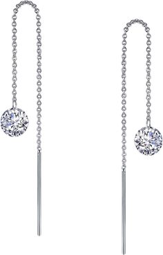 Simulated Diamond Threader Earrings