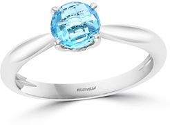 Effy 14K White Gold Blue Topaz Ring - Size 7 at Nordstrom Rack