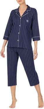 Knit Crop Cotton Pajamas