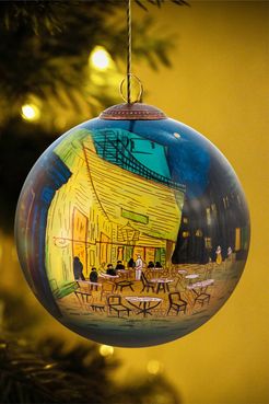 Overstock Art "Cafe Terrace at Night"  Vincent Van Gogh Hand Painted Glass Ornament Collection - Set of 12 at Nordstrom Rack