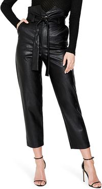 Debbie Textured Faux Leather Pants