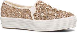 Keds X Kate Spade New York Triple Decker Glitter Slip-On Sneaker