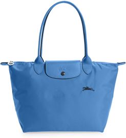 Le Pliage Club Small Shoulder Tote - Blue