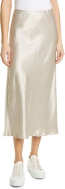 Alessio Satin Midi Skirt