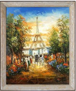 Overstock Art Gardens Near The Eiffel with Silver Luna Frame, 24" x 28" at Nordstrom Rack