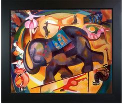 Overstock Art The Elephant by Alice Bailly Framed Hand Painted Oil Reproduction at Nordstrom Rack