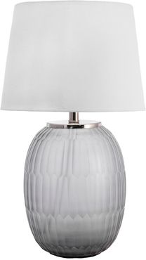 nuLOOM Gray Buffalo 26" Glass Barrel Table Lamp at Nordstrom Rack