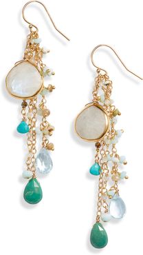 Semiprecious Stone Drop Earrings